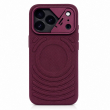 Textured Leather MagSafe Case for iPhone 15, iPhone 16, iPhone 17, iPhone 17 Pro &amp; iPhone 17 Pro Max | Premium Protective Cover &ndash; iPhone 17 Pro Wine Red | iCare