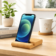 Bamboo Mobile Stand Straight 2-Way Universal Wooden Phone Holder | iCare