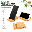 Bamboo Mobile Stand Straight 2-Way Universal Wooden Phone Holder | iCare