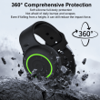 AirTag Full Covered Wrist Strap &ndash; Universal Apple AirTag Protective Silicone Wrist Band with 360&deg; Protection &amp; Adjustable Fit &ndash; Black | iCare