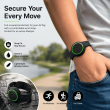 AirTag Full Covered Wrist Strap &ndash; Universal Apple AirTag Protective Silicone Wrist Band with 360&deg; Protection &amp; Adjustable Fit &ndash; Black | iCare