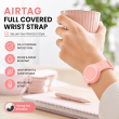 AirTag Full Covered Wrist Strap &ndash; Universal Apple AirTag Protective Silicone Wrist Band with 360&deg; Protection &amp; Adjustable Fit &ndash; Pink | iCare