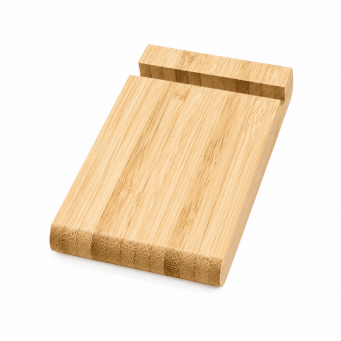 Bamboo Mobile Stand &ndash; Universal Wooden Phone Holder, Eco-Friendly Bamboo Stand for Smartphones, Stable Desktop Holder for Home, Office &amp; Study | iCare