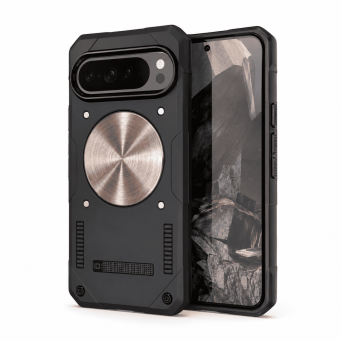 Heat Dissipation Phone Case | Google Pixel 9 And 10 Pro, 9 And 10 Pro XL Magnetic Shockproof Protective Cover with Copper Heat Dissipation Plate, Camera Protection, Black &ndash; Google Pixel 9 Pro XL | iCare