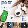 Apple AirTag Silicone Keychain Case, Soft Shockproof Protective Cover with Metal Key Ring for Keys, Bags &amp; Luggage &ndash; white | iCare