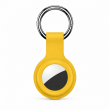 Apple AirTag Silicone Keychain Case, Soft Shockproof Protective Cover with Metal Key Ring for Keys, Bags &amp; Luggage &ndash; yellow | iCare