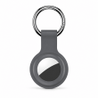 Apple AirTag Silicone Keychain Case, Soft Shockproof Protective Cover with Metal Key Ring for Keys, Bags &amp; Luggage &ndash; dark grey | iCare