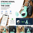 Apple AirTag Silicone Keychain Case, Soft Shockproof Protective Cover with Metal Key Ring for Keys, Bags &amp; Luggage | iCare