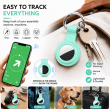 Apple AirTag Silicone Keychain Case, Soft Shockproof Protective Cover with Metal Key Ring for Keys, Bags &amp; Luggage | iCare