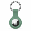 Apple AirTag Silicone Keychain Case, Soft Shockproof Protective Cover with Metal Key Ring for Keys, Bags &amp; Luggage &ndash; Sage green | iCare