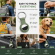 Apple AirTag Silicone Keychain Case, Soft Shockproof Protective Cover with Metal Key Ring for Keys, Bags &amp; Luggage &ndash; Sage green | iCare