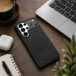 MagSafe Texture Case for Samsung S26 Ultra &amp; S25 Ultra | Shockproof Magnetic Mobile Accessories Cover &ndash; Samsung S25 Ultra Black | iCare