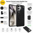 MagSafe Texture Case for Samsung S26 Ultra &amp; S25 Ultra | Shockproof Magnetic Mobile Accessories Cover &ndash; Samsung S25 Ultra Black | iCare
