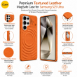 MagSafe Texture Case for Samsung S26 Ultra &amp; S25 Ultra | Shockproof Magnetic Mobile Accessories Cover &ndash; Samsung S25 Ultra Orange | iCare
