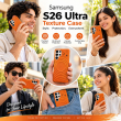 MagSafe Texture Case for Samsung S26 Ultra &amp; S25 Ultra | Shockproof Magnetic Mobile Accessories Cover &ndash; Samsung S26 Ultra Orange | iCare