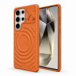 MagSafe Texture Case for Samsung S26 Ultra &amp; S25 Ultra | Shockproof Magnetic Mobile Accessories Cover &ndash; Samsung S26 Ultra Orange | iCare