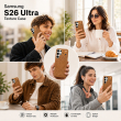 MagSafe Texture Case for Samsung S26 Ultra &amp; S25 Ultra | Shockproof Magnetic Mobile Accessories Cover &ndash; Samsung S26 Ultra Brown | iCare
