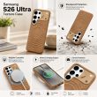 MagSafe Texture Case for Samsung S26 Ultra &amp; S25 Ultra | Shockproof Magnetic Mobile Accessories Cover &ndash; Samsung S26 Ultra Brown | iCare