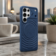 MagSafe Texture Case for Samsung S26 Ultra &amp; S25 Ultra | Shockproof Magnetic Mobile Accessories Cover &ndash; Samsung S25 Ultra Dark Blue | iCare