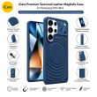 MagSafe Texture Case for Samsung S26 Ultra &amp; S25 Ultra | Shockproof Magnetic Mobile Accessories Cover &ndash; Samsung S25 Ultra Dark Blue | iCare