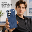 MagSafe Texture Case for Samsung S26 Ultra &amp; S25 Ultra | Shockproof Magnetic Mobile Accessories Cover &ndash; Samsung S26 Ultra Dark Blue | iCare