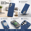MagSafe Texture Case for Samsung S26 Ultra &amp; S25 Ultra | Shockproof Magnetic Mobile Accessories Cover &ndash; Samsung S26 Ultra Dark Blue | iCare